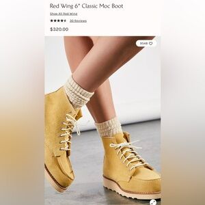 Red Wing Boots Classic Moc in Butter Abilene